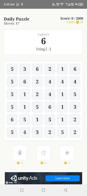 Equate: Math Merge Puzzle Screenshot 1