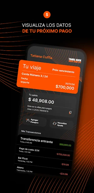 App de pagos TR Screenshot 2
