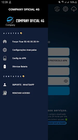 COMPANY OFICIAL 4G Screenshot 1