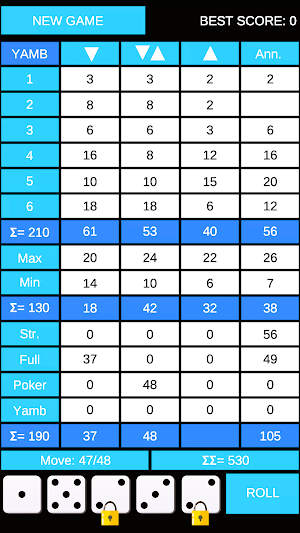 Yatzy Yatch Dice Game Offline Screenshot 3