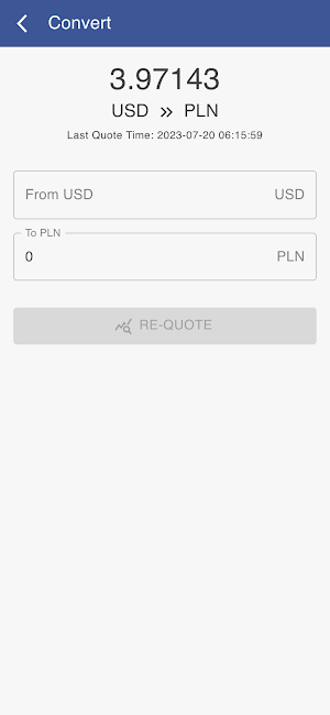 USD to PLN Screenshot 1