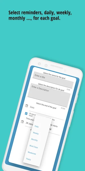 Long and Short Term Goals Planner - gPlanner Screenshot 2