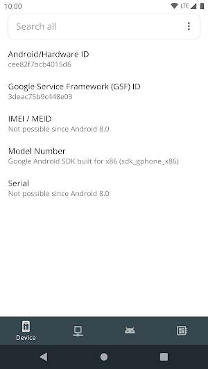Device Info Screenshot 0