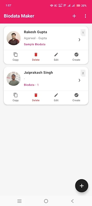 Marriage Bio Data Maker Screenshot 0