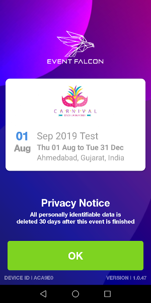 EventFalcon Screenshot 2