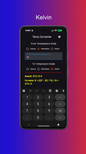 Temperature Converter Screenshot 2