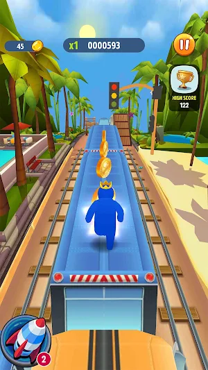 Subway Runner: Blue Friends Screenshot 1