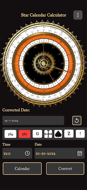 Star Calendar Calculator Screenshot 1