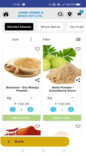 JTM FOOD BAZAAR Screenshot 1