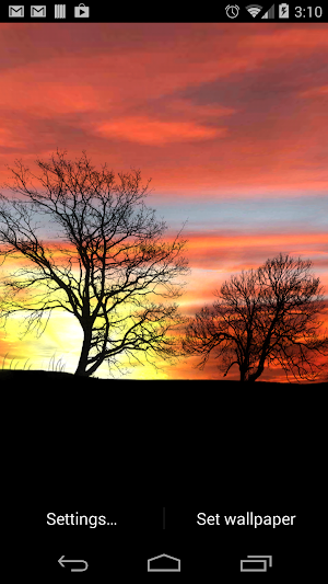 Silhouette Live Wallpaper Screenshot 0
