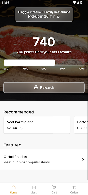 Biaggio Pizzeria Restaurant Screenshot 0