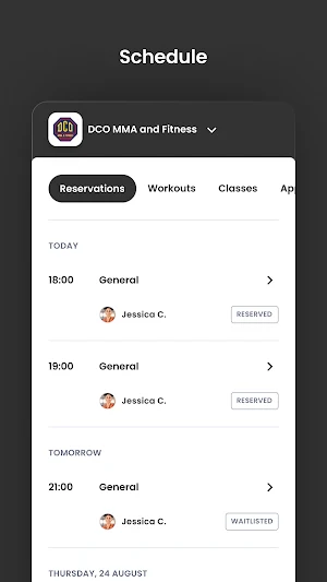 DCO MMA and Fitness Screenshot 2