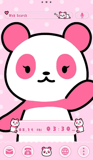 Pink Panda Theme Screenshot 0