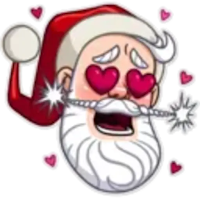 wasticker santa claus 2024