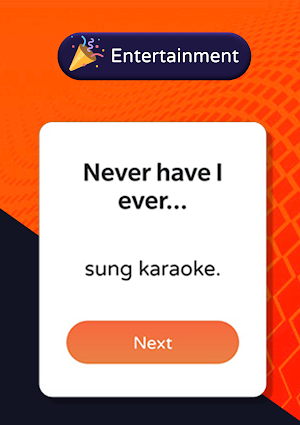 Never Have I Ever Game - For your next Houseparty Screenshot 3