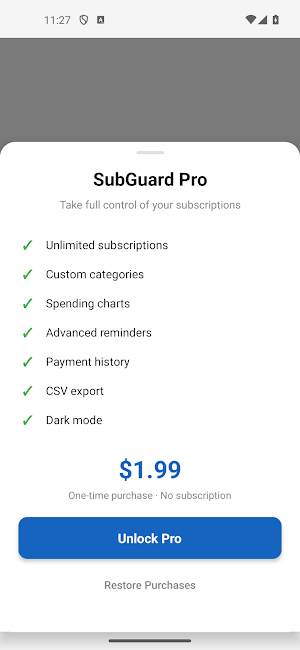 SubGuard - Subscription Track Screenshot 3