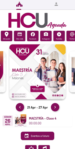 HCU Agenda Screenshot 1