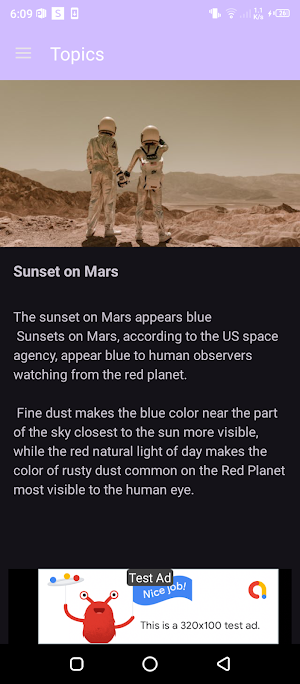 Topics Screenshot 1