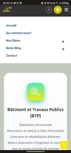 Nora immobilier & design Screenshot 0
