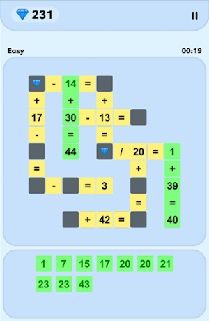 Math Crossword Puzzles Screenshot 3