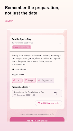 Adiufant: Family Organizer Screenshot 2