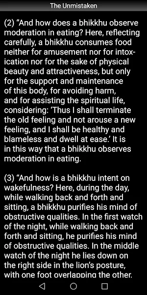 Buddhism: The Unmistaken Sutta Screenshot 2