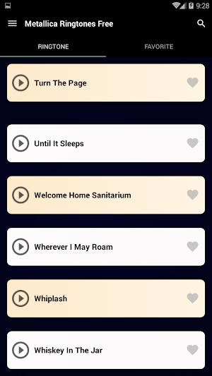 Metallica Ringtones Free Screenshot 3