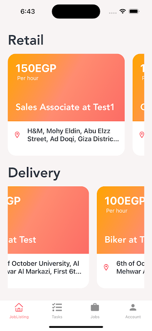 SwiftJobs Screenshot 1