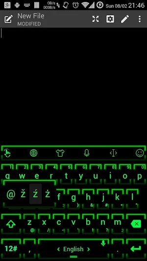 Keyboard Theme Neon 2 Green Screenshot 3
