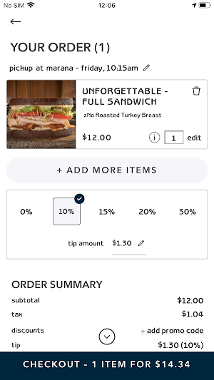 Baggins Sandwiches Screenshot 3