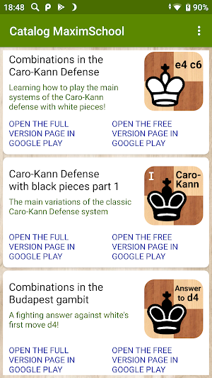 Catalog of chess applications Screenshot 2