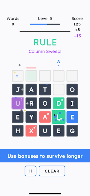 Dropletts - Arcade Word Game Screenshot 2