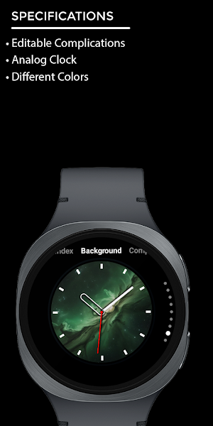 Night 05A - Analog Watch Face Screenshot 3
