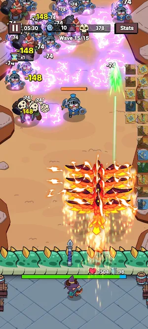 Fluffy Backpack: Merge Defense Screenshot 2