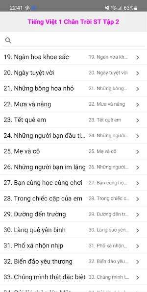 Tieng Viet 1 Chan Troi - Tap 2 Screenshot 0