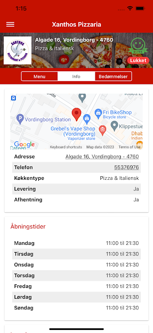Xanthos Pizzaria Screenshot 1