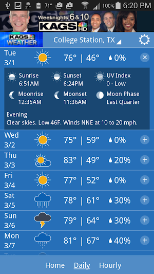 KAGS HD Weather Screenshot 1
