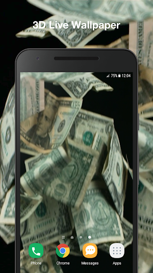 3D Falling Money Live Wallpaper Screenshot 0
