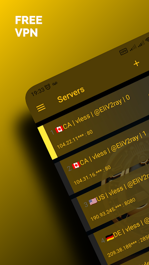 Gold V2ray : VPN client Screenshot 0