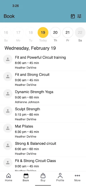 Be Fitness Studio Screenshot 1