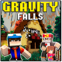 Map Gravity Falls: Blocks City