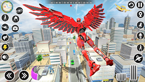 Police Flying Car Robot Game Screenshot 2