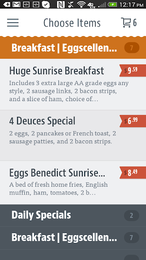 Sunrise Eatery Screenshot 1