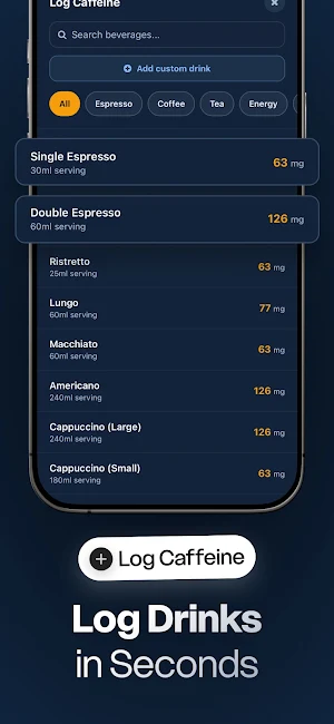 QuitCaff: Caffeine Tracker Screenshot 2