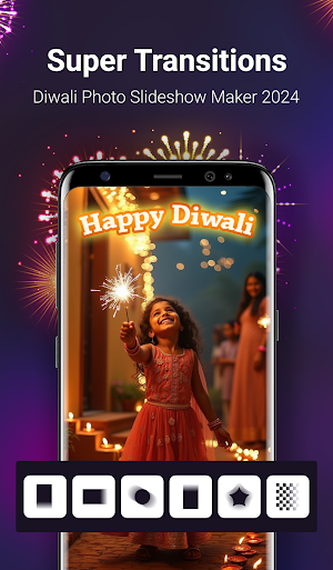 Happy Diwali Video Maker Screenshot 1