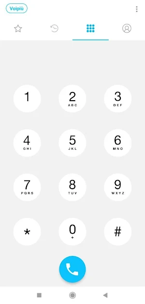 VoiPiù Mobile Screenshot 2
