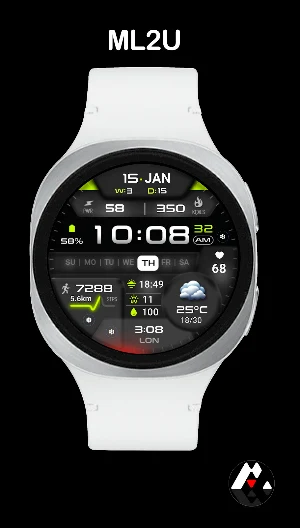 ML2U 381 Hybrid Watch Face Screenshot 2