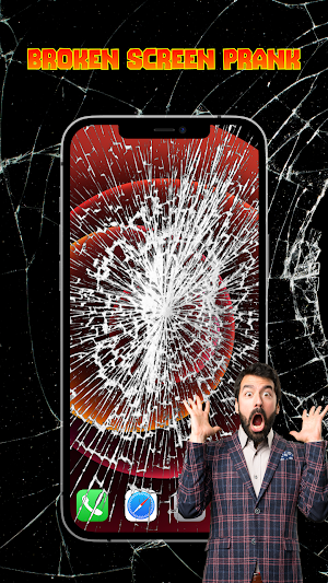 Cracked Screen with Time Bomb Screenshot 0