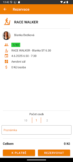 Fitklub Přerov Screenshot 3