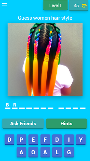 Guess Hair Style: Hair Strokes Screenshot 0
